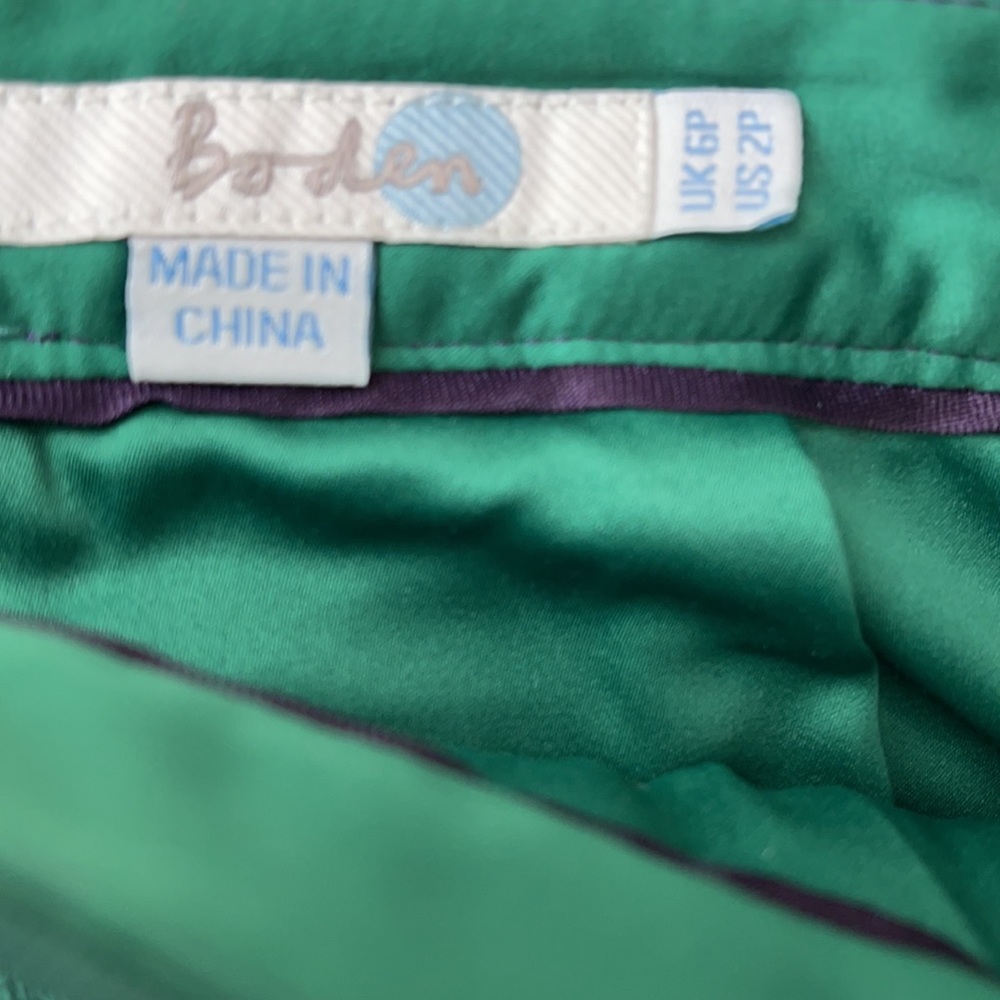 SOLD Boden Green Wool Blend Boucle Pencil Skirt Zipper - Picture 10 of 10